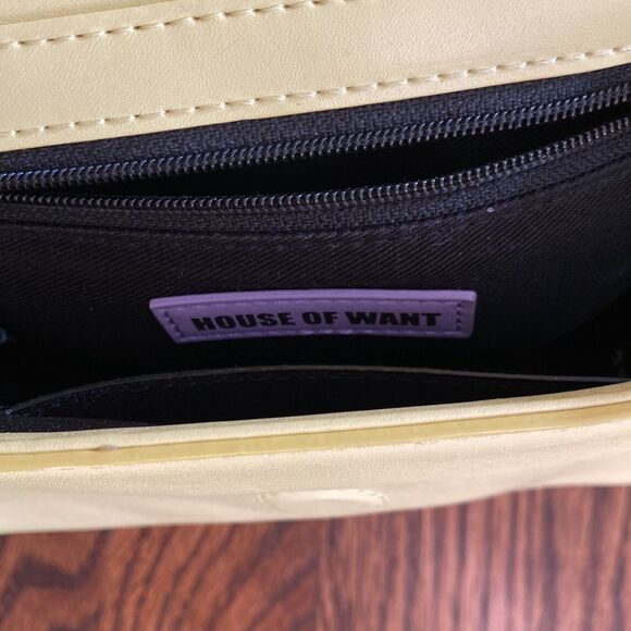 House of Want Shoulder Bag Optional Chain Link Strap Magnetic Closure - Picture 3 of 8